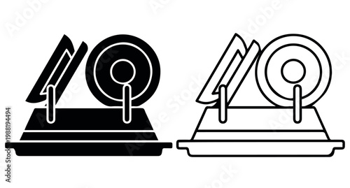 Feather of maat vector icon can be used for egypt consent