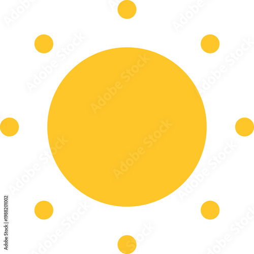 Yellow Sun Icon