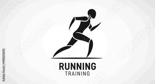 Dynamic Runner Silhouette For Training And Fitness Brands