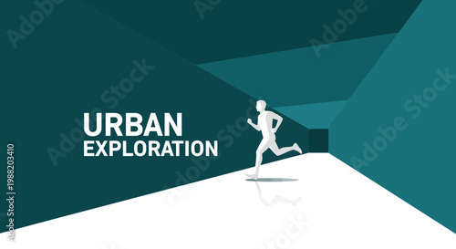 Dynamic Silhouette Runner Embodies Urban Exploration And Adventure