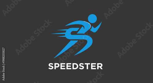 Dynamic Speedster Logo: Energetic Emblem of Motion, Velocity, And Agility, Ready To Race