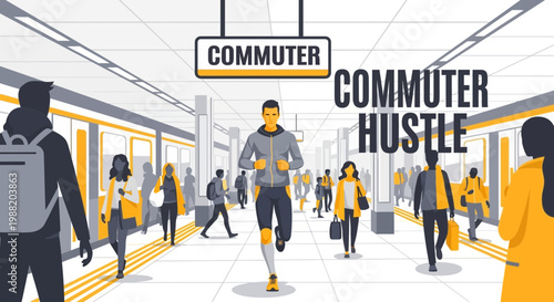 Energetic City Commute: A Dynamic Depiction of Urban Daily Life and Fast Transit