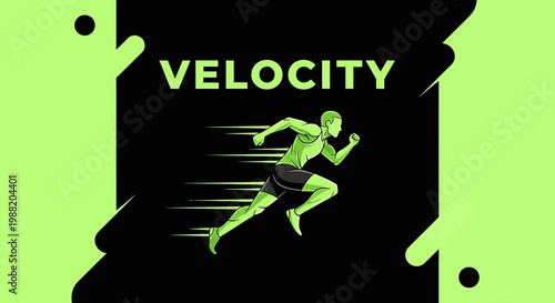 Dynamic Runner Depicting Speed And Athletic Performance