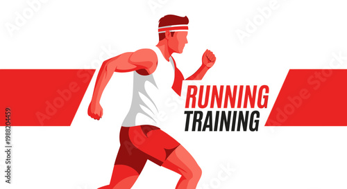 Dynamic Runner Embodies Peak Athletic Performance and Focused Training Regimen