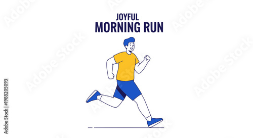 Energetic Athlete Joyfully Undertakes A Morning Run As Part Of A Healthy Lifestyle Routine