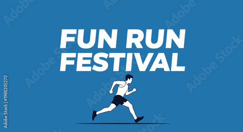 Energetic Runner Celebrates the Fun Run Festival with Joyful Spirit of Fitness