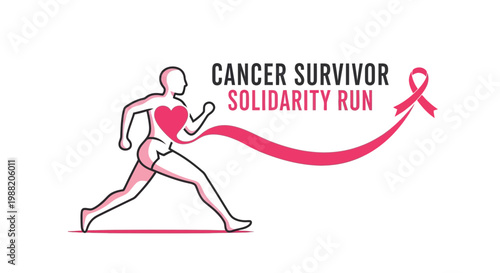Empowering Cancer Survivor Solidarity Run Symbol