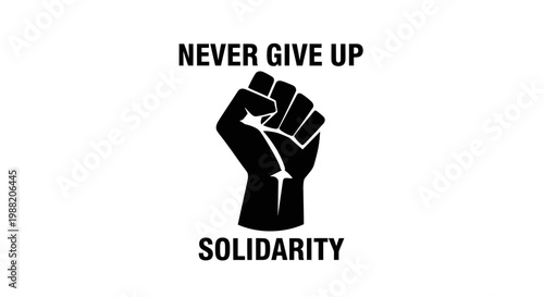 Empowering Symbolism: Black Fist Illustrating Determination, Unity, And Resilience