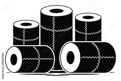 Stylized of Sutures on Skull Bones