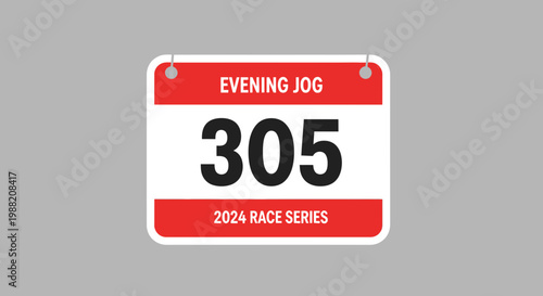 Evening Jog 305 Race Series 2024: A Minimalist Design for Running Events
