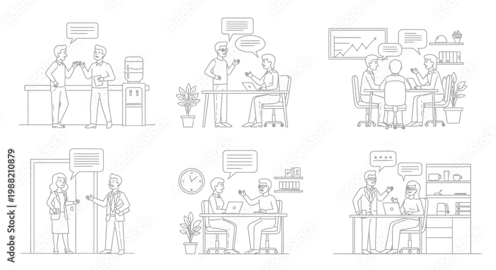 Obraz premium Business people working in office spaces.