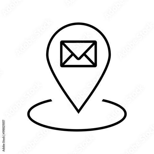 Mail icon vector. Letter Illustration sign. Mail delivery symbol. Mailing list logo.