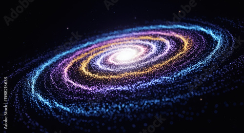 A mesmerizing spiral galaxy, a cosmic spectacle of swirling stars and nebulae, showcasing the vastness of the universe