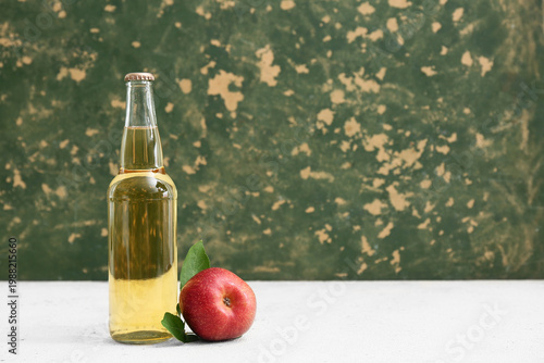 Bottle of fresh apple cider...