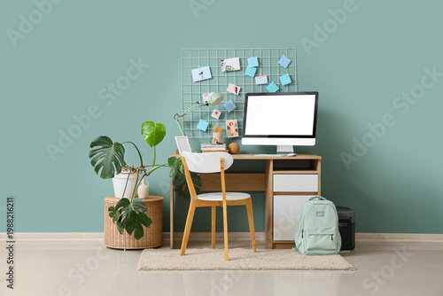 Comfortable workspace with ...