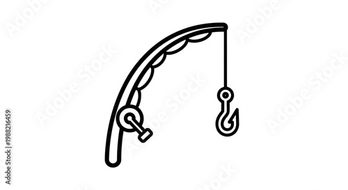 Fishing Hook and Chain Link.