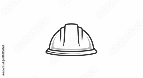 Hard hat for construction worker safety.
