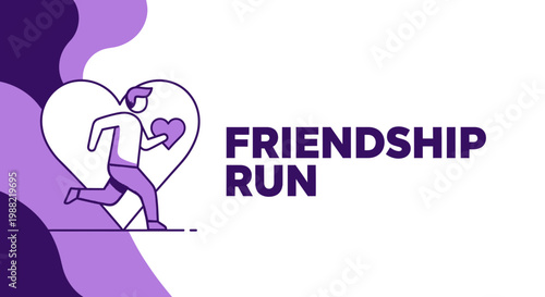 Friendship Run: A Heartfelt Illustration Depicting Pursuit of Connection and Affection