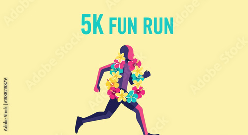 Fun Run Event Invitation: Celebrate Athletic Achievements and Enjoy the Energetic Atmosphere