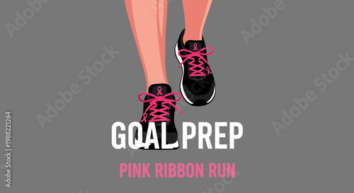 Goal Preparation for Pink Ribbon Run to Promote Breast Cancer Awareness and Support