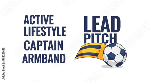 Football Related Design Elements:  Active Lifestyle and Team Sports Concepts Displayed