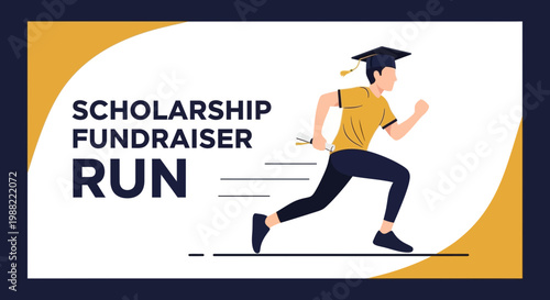 Graduation Student Running to Raise Money for Scholar Funds and Academic Programs