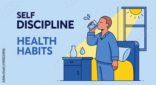 Healthy Lifestyle Choice: Illustration of Self-Discipline and Good Health Habits