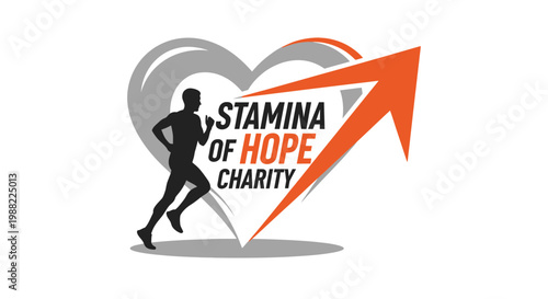 Heart Shape Symbolizing Stamina and Hope While Running for Charitable Endeavors