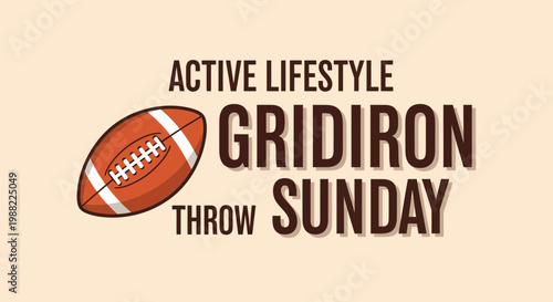 Gridiron Sunday: An Active Lifestyle Featuring Football and Sports Fanaticism