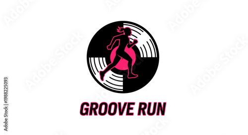 Groove Run: A Dynamic Logo Depicting Music and Exercise for Fitness Enthusiasts