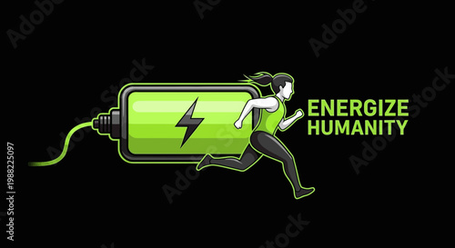Humanity Energized: A Dynamic Depiction of Potential and Charged Vitality