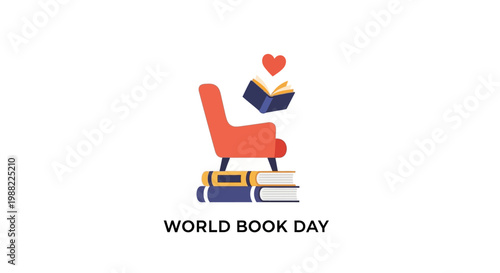 Bild auf Leinwand World Book Day Reading Concept.