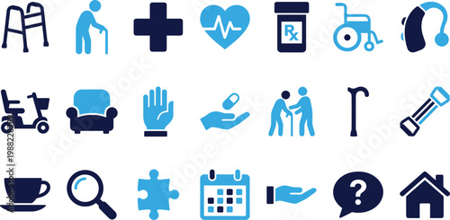 Walker elderly person cross heart aid pills wheelchair hearing aid mobility scooter.