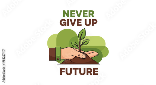 Illustration Depicting Optimism And Growth For A Better Tomorrow Or A Promising Future Ahead