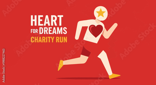 Heart for Dreams Charity Run Conceptual Design For Promoting Marathon Events