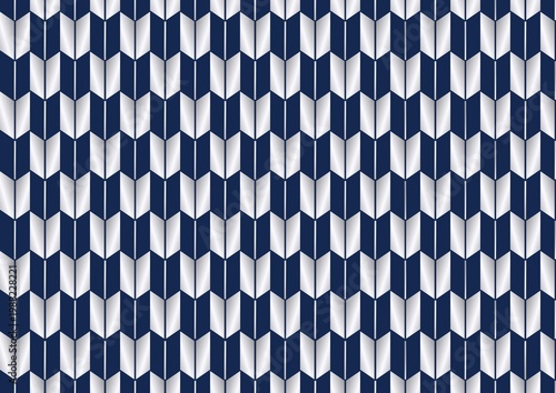 Japanese Traditional Seamless Arrow Fletching Pattern - Classic Oriental Geometric Background