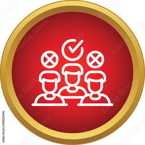 Selection process identifying one successful candidate from a group of applicants