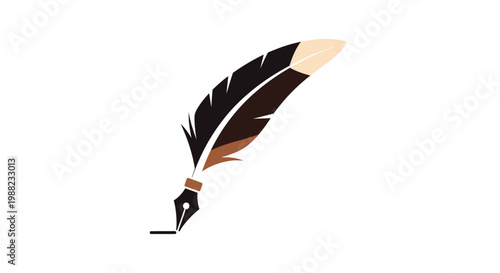 Vintage Quill Pen Writing Instrument.