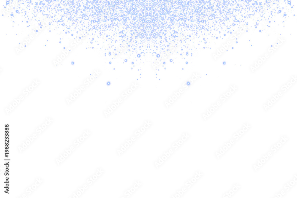 Obraz premium Blue Glitter Frame Border with Copy Space and Sparkle Effect
