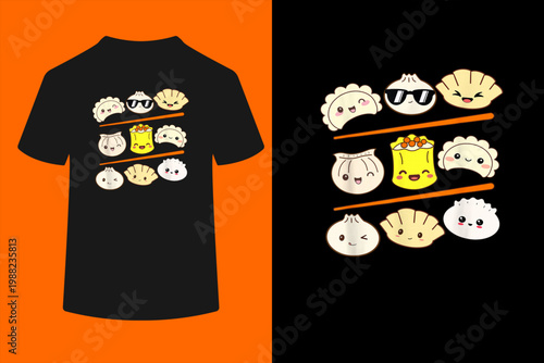 Cute Dumplings Dim Sum Crew Dumpling Squad Dim Sum Lover T-Shirt
