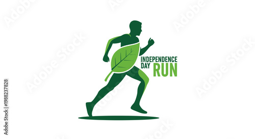 Independence Day Run: A Silhouette Celebrating Fitness And National Pride, Fresh Design