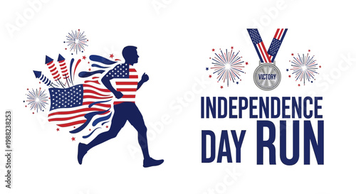 Independence Day Run Celebrates American Patriotism Through Festive Sportive Celebration
