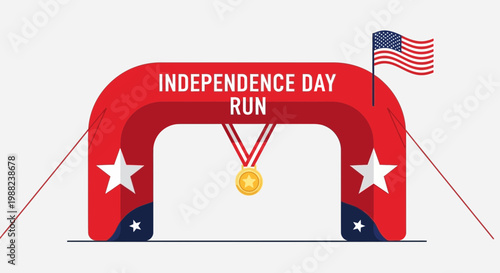 Independence Day Run: Celebrate American Freedom, Patriotic Design, and Athletic Achievement
