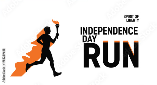 Independence Day Run: Celebrate Freedom With Dynamic Graphics and Energetic Design