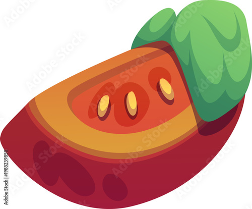 Spoiled Tomato Wedge