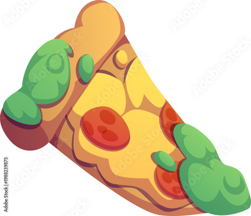 Pizza Slice with Mildew