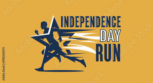 Independence Day Run Silhouette: A Striking Illustration of Patriotic Sportsmanship