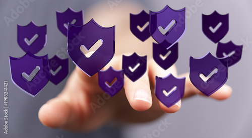 Concept of cybersecurity, d...