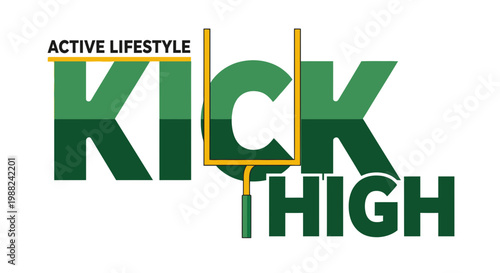 Inspiring Visual Representation Of American Football and Active Lifestyle With Bold Typography