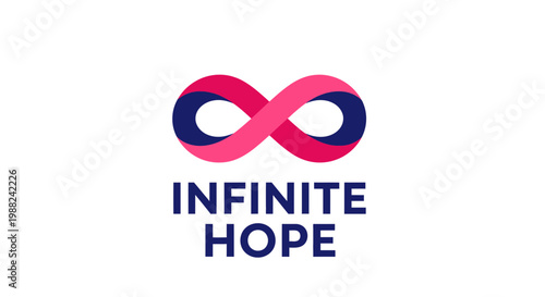 Inspiring Visual Representation of an Infinity Symbol Representing Endless Hope and Positivity